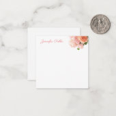 Waterverf Floral Art Hand Script Tekst Sjabloon (Voorkant / Achterkant in situ)