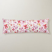 Waterverf Floral Art Modern Pattern Lichaamskussen (Achterkant)