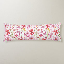 Waterverf Floral Art Modern Pattern Lichaamskussen
