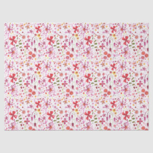 Waterverf Floral Art Modern Pattern Tissuepapier