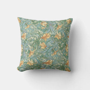 Waterverf Floral Art Nouveau Wallpaper Design Kussen