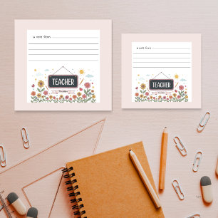 Waterverf Floral Art Teacher Appreciation Gift Post-it® Notes