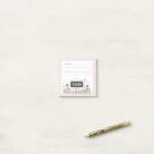 Waterverf Floral Art Teacher Appreciation Gift Post-it® Notes (Op bureau)