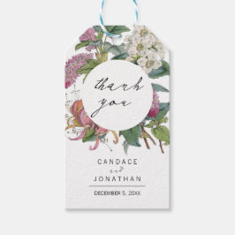  Waterverf Floral Art Wedding Cadeaulabel