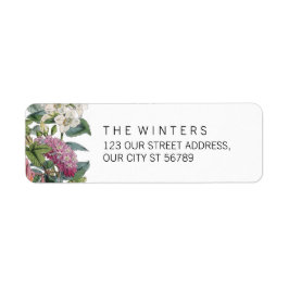  Waterverf Floral Art Wedding Etiket