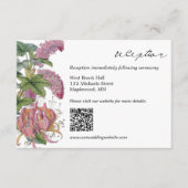  Waterverf Floral Art Wedding Informatiekaartje (Voorkant)