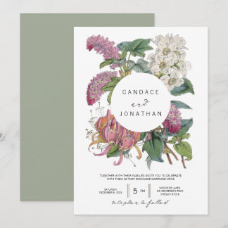  Waterverf Floral Art Wedding Kaart