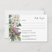  Waterverf Floral Art Wedding RSVP Kaartje (Voorkant)