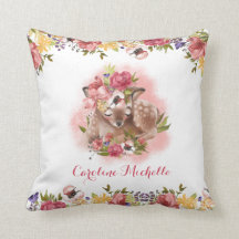 Waterverf Floral Baby Girl Persoonlijk