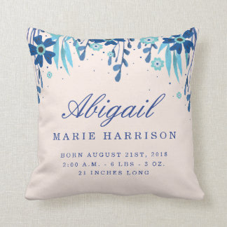 Waterverf Floral Baby Kussen