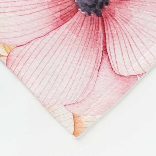 Waterverf Floral Baby Milestone Fleece Deken (Hoek)