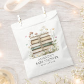 Waterverf Floral Baby shower Bedankzakje (Geknipt)