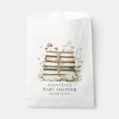 Waterverf Floral Baby shower Bedankzakje (Voorkant)