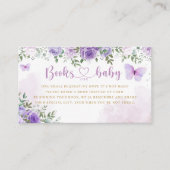 Waterverf Floral Baby shower Diaper Raffle Ticket Informatiekaartje (Voorkant)