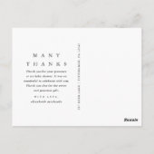  Waterverf Floral Baby shower Hartelijk dank Briefkaart (Achterkant)