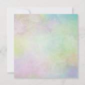 Waterverf Floral Baby shower Kaart (Achterkant)