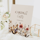 Waterverf Floral Baby shower Kaarten en geschenken Reclamebord Met Voetstuk