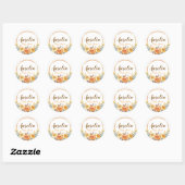 Waterverf Floral Baby shower Stickers (Vel)