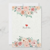 Waterverf Floral Bachelorette Kaart (Achterkant)