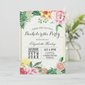 Waterverf Floral Bachelorette Kaart (Staand voorkant)