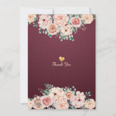 Waterverf Floral Bachelorette Kaart (Achterkant)
