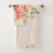  waterverf Floral Bad Handdoek (Insitu)