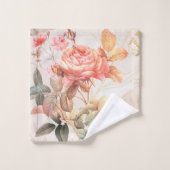 waterverf Floral Bad Handdoek (Wasdoekje)