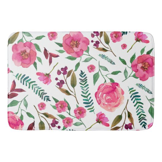 Waterverf Floral Badmat (Voorkant)