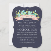 Waterverf Floral Banner Kitchen Tea Invite Kaart (Voorkant)