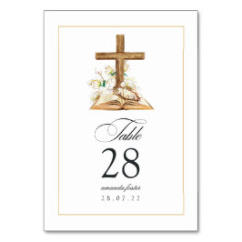 Waterverf Floral Baptism/Christening/Dedicatie Kaart