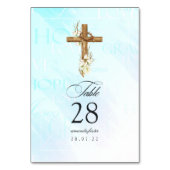 Waterverf Floral Baptism/Christening/Dedicatie Kaart (Achterkant)