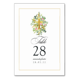 Waterverf Floral Baptism/Christening/Dedicatie Kaart