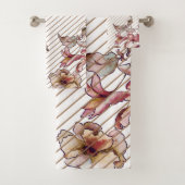 Waterverf Floral Bath Towel Set Bad Handdoek (Insitu)