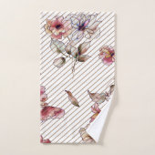 Waterverf Floral Bath Towel Set Bad Handdoek (Handdoek)