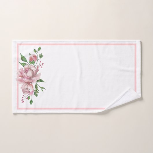 Waterverf Floral Bathroom Towel set Bad Handdoek (Handdoek)