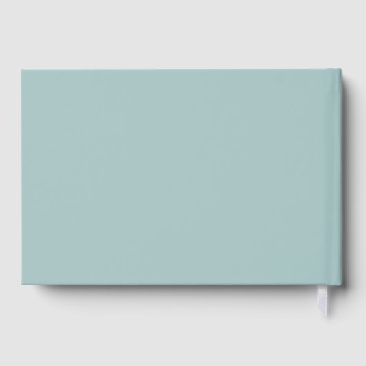 Waterverf Floral Beach Wedding Gastenboek (Achterkant)