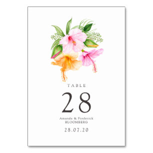 Waterverf Floral Beach Wedding Kaart