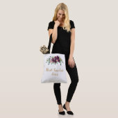 Waterverf Floral Beste Leraar Ooit Tote Bag (Op model)