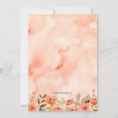 Waterverf Floral Birthday Party (Achterkant)