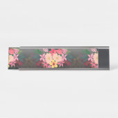  Waterverf Floral Black White Ombre Design Bureau Naambordje (Voorkant)