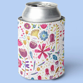 Waterverf Floral Blikjeskoeler