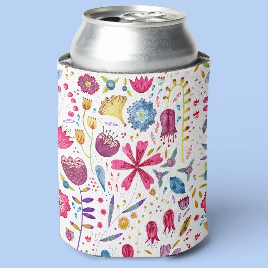 Waterverf Floral Blikjeskoeler