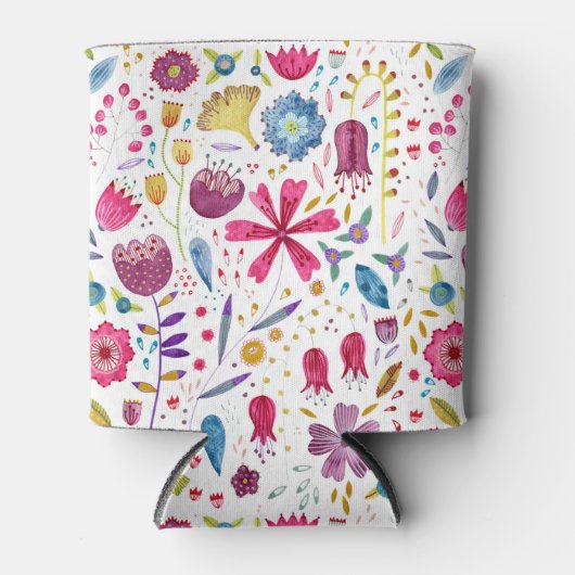 Waterverf Floral Blikjeskoeler (Voorkant)