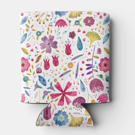 Waterverf Floral Blikjeskoeler (Achterkant)