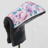Waterverf Floral Blossom Golfheadcover (3/4 voorkant)