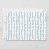 Waterverf Floral Blue Bridal Brunch Party Kaart (Achterkant)