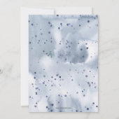 Waterverf Floral Blue Car Kaart (Achterkant)