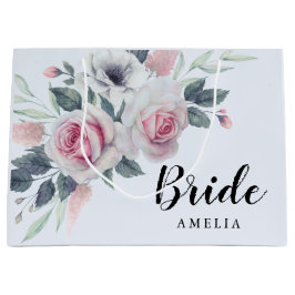 Waterverf Floral Blue Groot Cadeauzakje