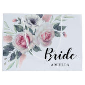 Waterverf Floral Blue Groot Cadeauzakje (Achterkant)