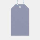 Waterverf Floral Blue Lavender Blush Modern Favor Cadeaulabel (Achterkant)
